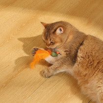M-Pets Charmy Bugbear Catnip Cat Toy Lightweight, Orange