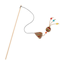 M-Pets Charmy Cone Catnip Cat Toy Lightweight, Beige