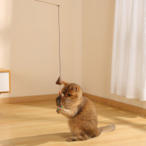 M-Pets Charmy Cone Catnip Cat Toy Lightweight, Beige