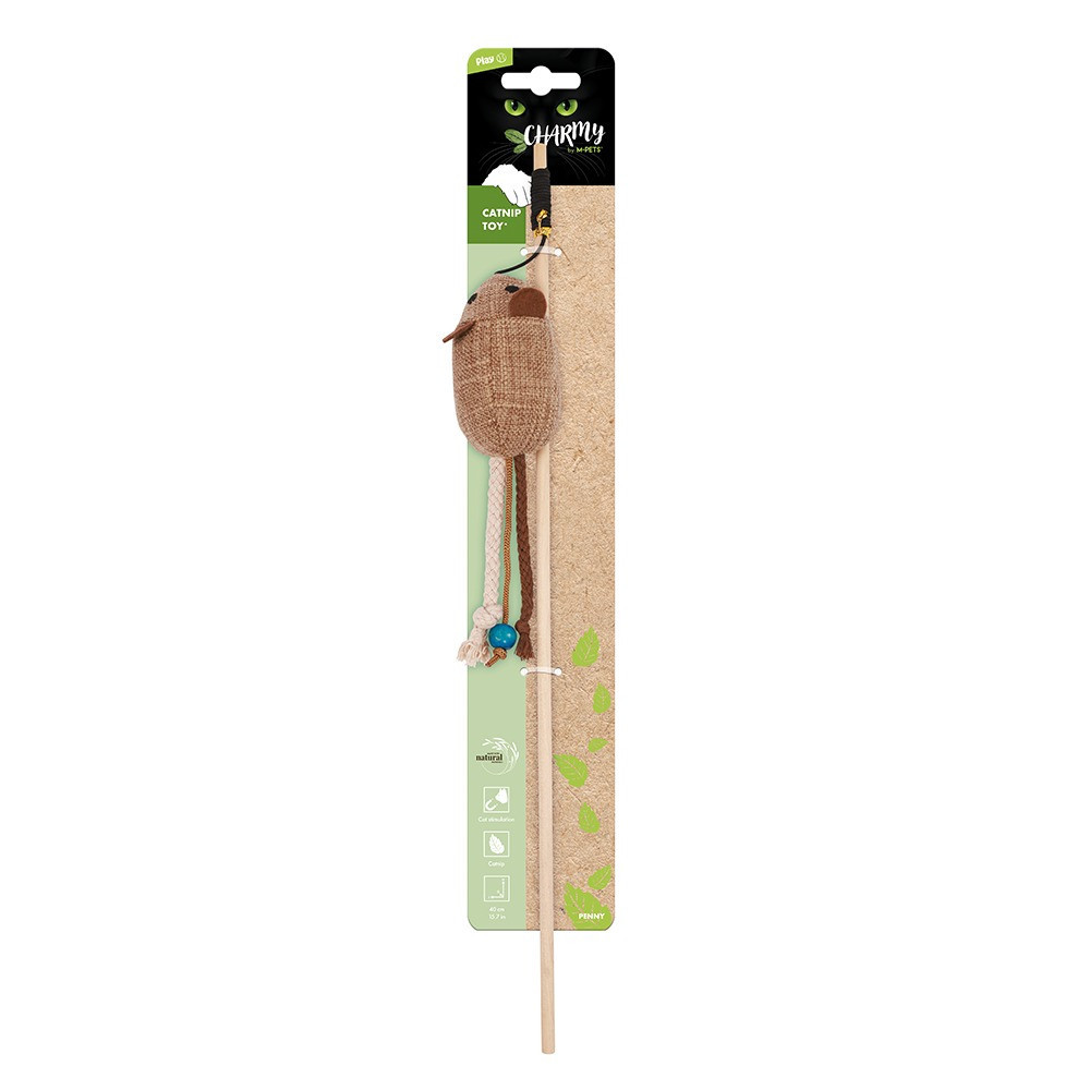 M-Pets Charmy Penny Catnip Cat Toy Lightweight, Beige