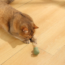 M-Pets Charmy Snowman Catnip Cat Toy Lightweight, Beige