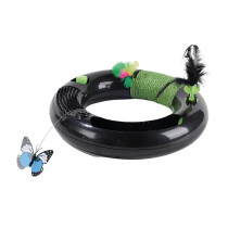 M-Pets Halo Eco Cat Toy Lightweight, Black/Green