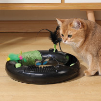 M-Pets Halo Eco Cat Toy Lightweight, Black/Green