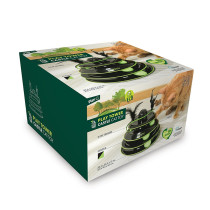 M-Pets Play Tower Castle Cat Toy With Ball, Black/Green