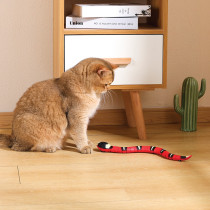 M-Pets Sneaky Snake Cat Toy Lightweight, Red