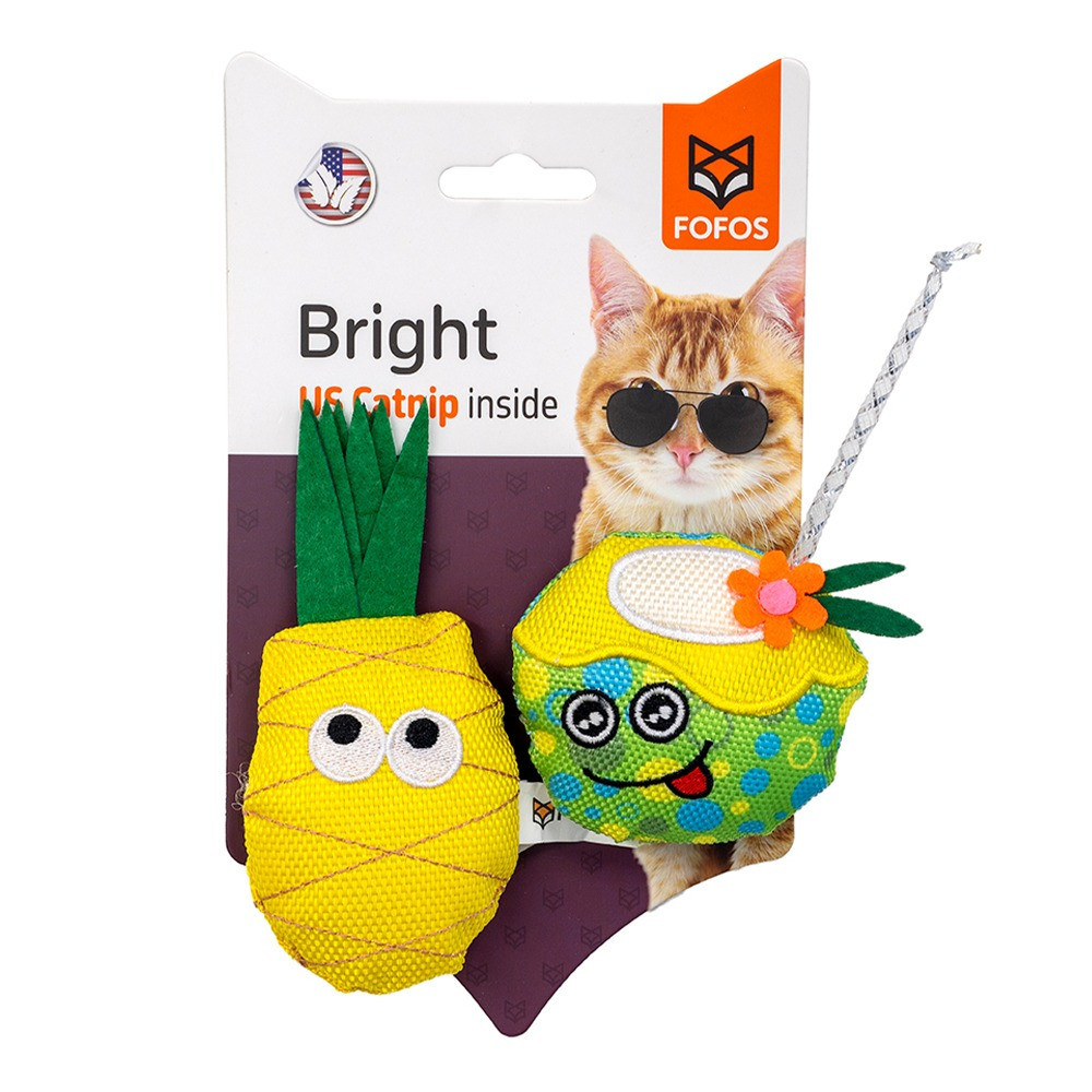 FOFOS Juice And Pineapple with Catnip Cat Toy