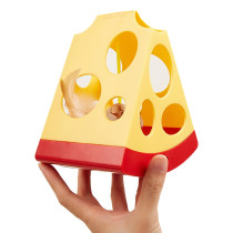 FOFOS Mouse in Cheese Interactive Cat Toy Lightweight, Yellow