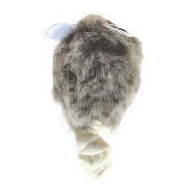 FOFOS Pull String And Sound Chip Grey Shaking Mouse Cat Toy