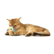 FOFOS Sound Chip Blue Bird with Catnip Balls Cat Toy
