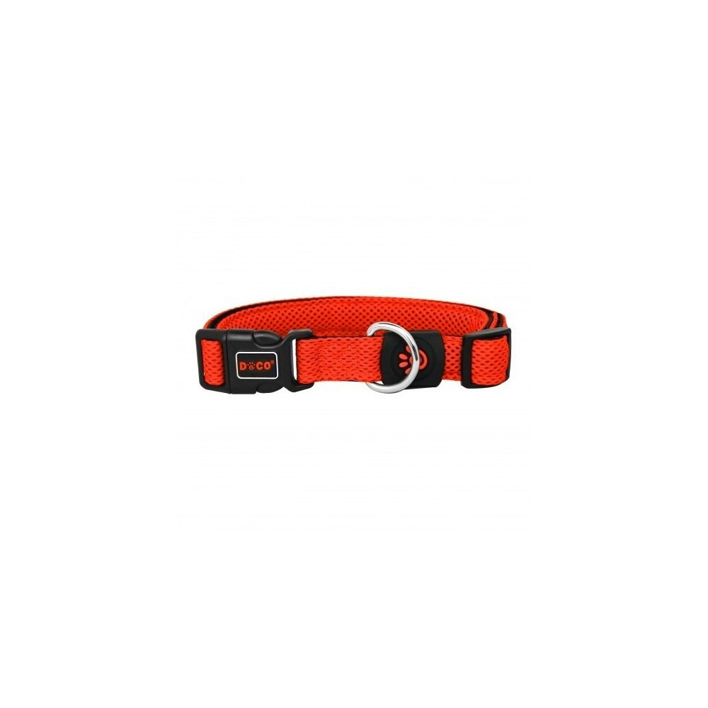 Doco Puffy Mesh Collar For Dogs, Orange Colour, Small