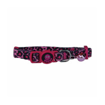 Doco Loco Cat Collar Pattern Printed Texture, Pink Leopard