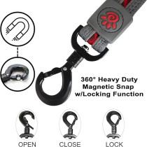 Doco Lunar Mesh Leash For Dogs, Grey Colour, Medium Size