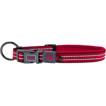 Doco Vario O Ring Collar With Reflective Stitching Colour, Red, Small