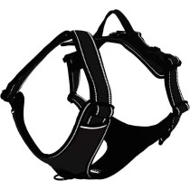 Doco Vertex Front Range Harness With 3M Reflective Stitching, Large, Black