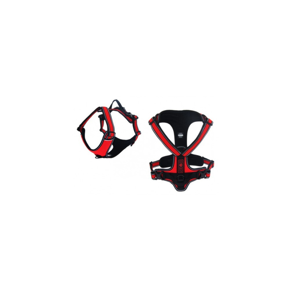 Doco Vertex Front Range Harness With 3M Reflective Stitching, Medium, Maroon