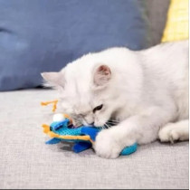 Gigwi Dental Mesh Sea Horse For Pets, Blue