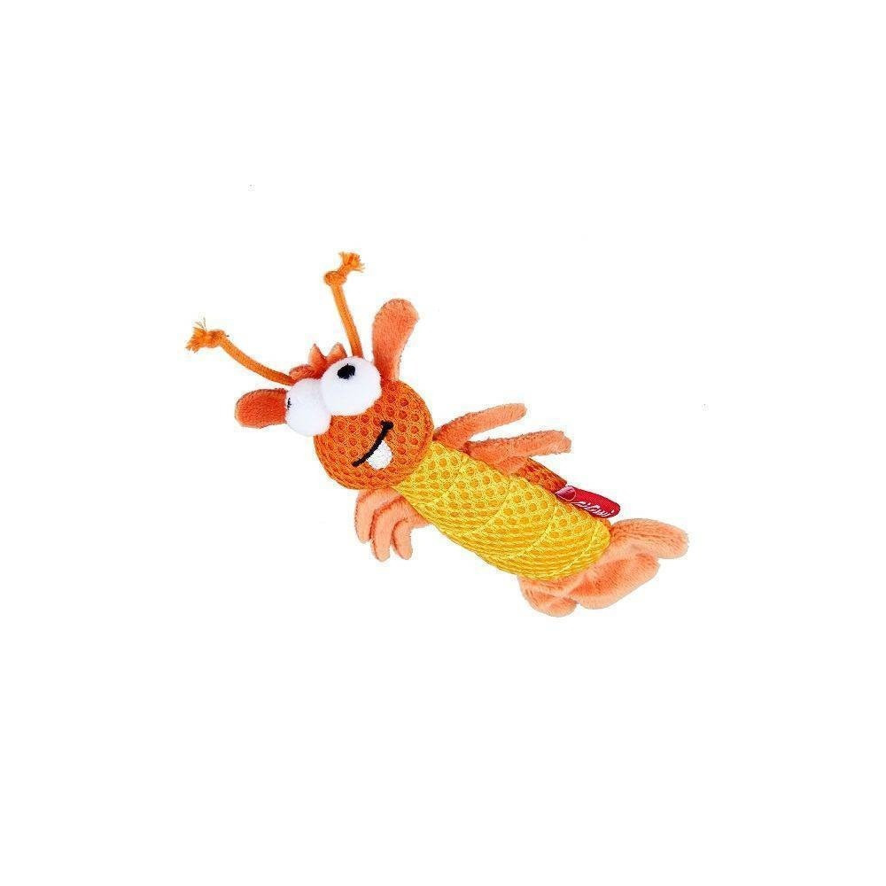 Gigwi Dental Mesh Shrimp Cat Toy, Orange