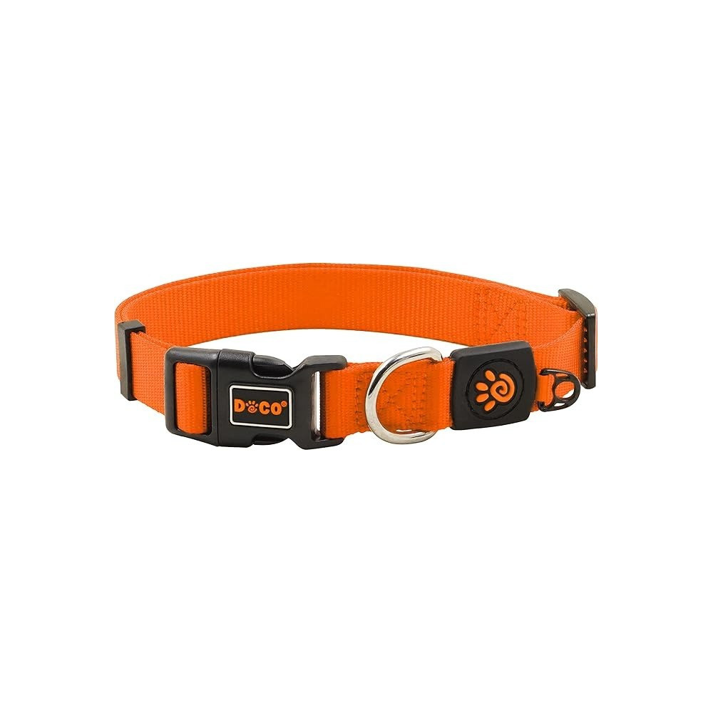 Doco Signature Nylon Collar, Dcsn002, Orange, Small
