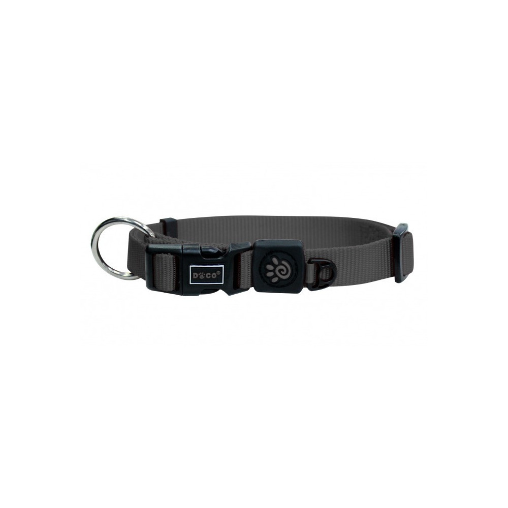 Doco Signature O Ring Collar, Grey, Small, 5-8 X 10-17