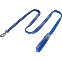 Doco Dcv2072S Vario Easy Snap Bungee Reflective Leash, Small, Blue