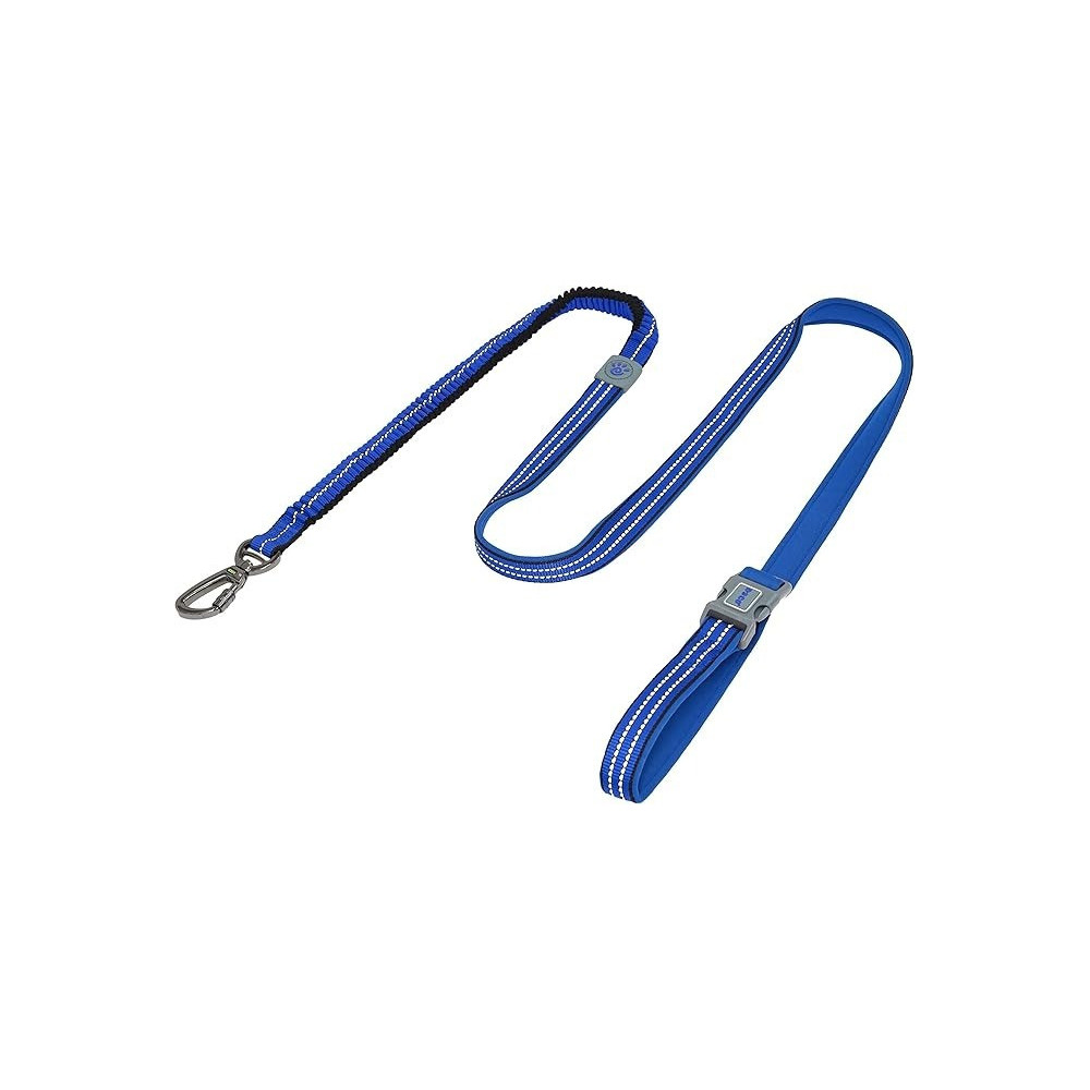 Doco Dcv2072S Vario Easy Snap Bungee Reflective Leash, Small, Blue