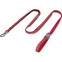 Doco Dcv2072S Vario Easy Snap Bungee Reflective Leash, Small, Red