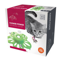 M-Pets Flower Power Electronic Cat Toy, Green
