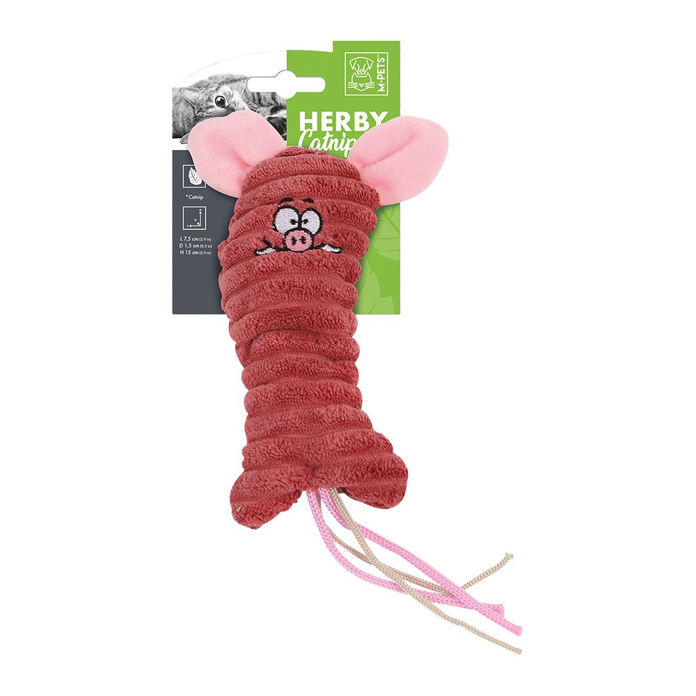 M-Pets Herby Animals Catnip Toy Soft, Assorted Colors
