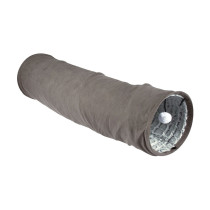 M-Pets Snake Suede Cat Tunnel Lightweight, 26 x 90cm, Grey