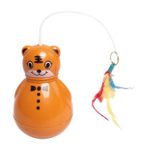 M-Pets Tiger Interactive Cat Toy Lightweight, Orange