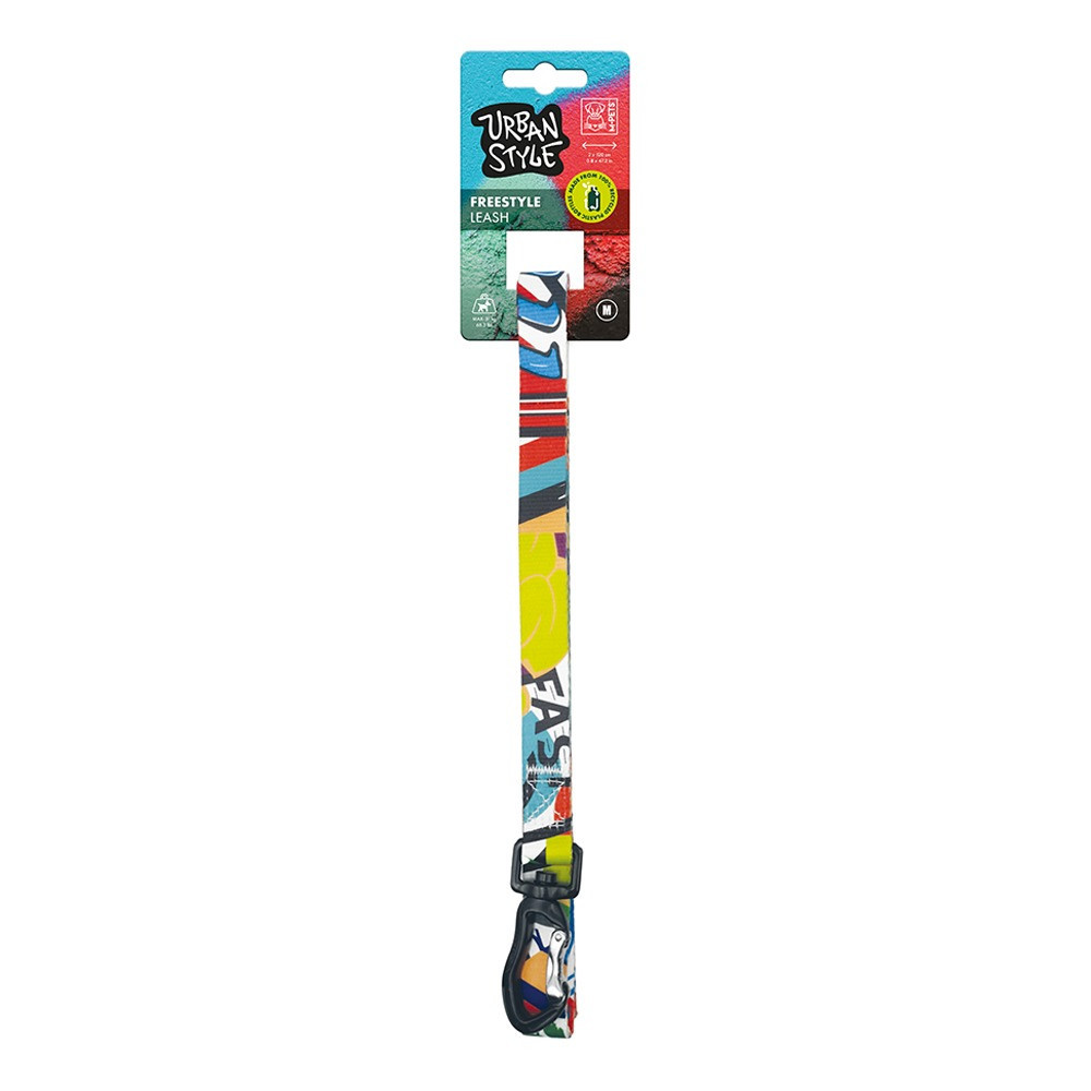 M-Pets Freestyle Leash For Dog, Medium (2 x 120 cm)