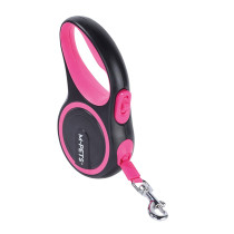 M-Pets Liberty Dog Retractable Leash For Dog, Pink, Small (16.3 x 9.2 x 3.9 cm)