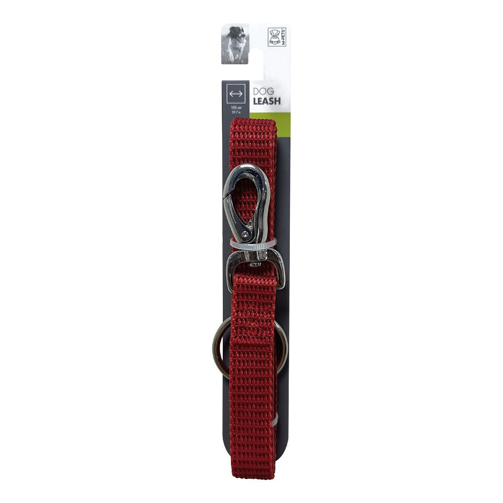 M-Pets Sportline Dog Leash Durable, Red, 2 x 100 cm