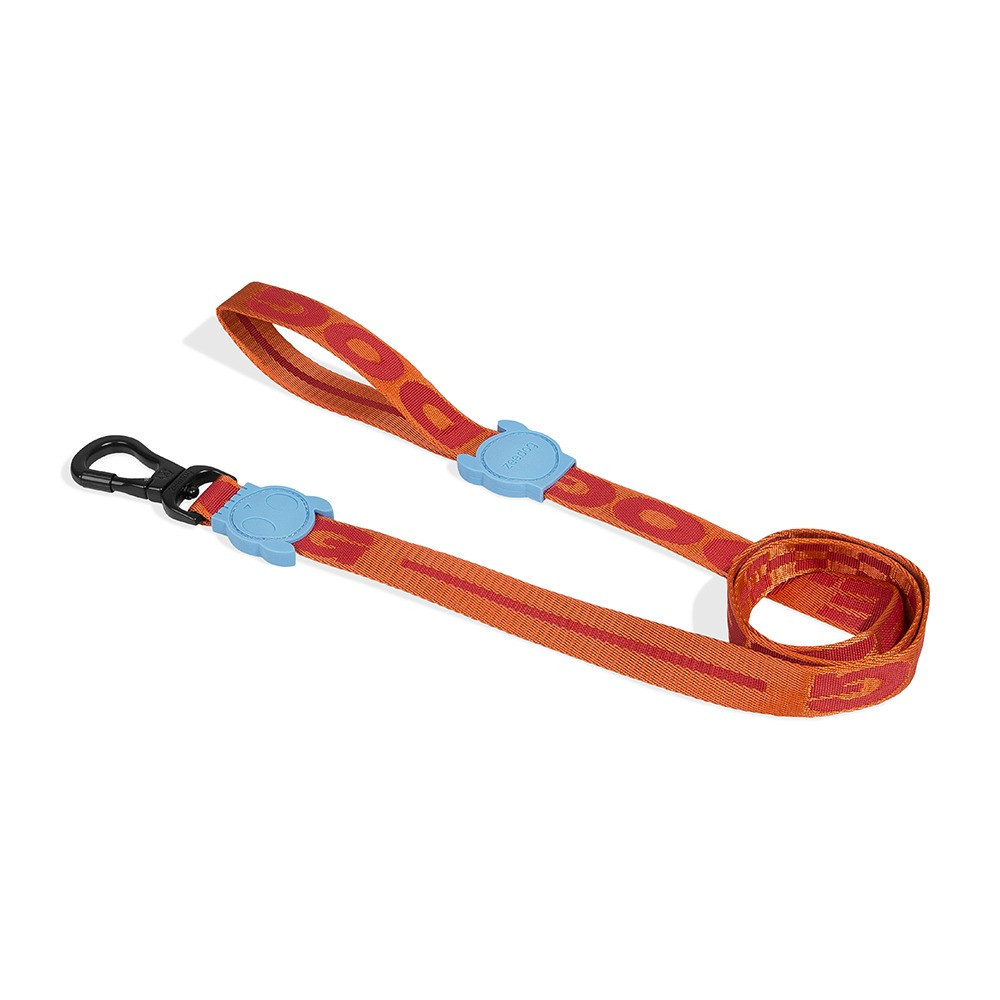 Zee.Dog Gibson Leash For Dog, Orange, Extra Small Length 1.2 m