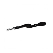 Doco 6 Feet Signature Nylon Leash For Dogs, Black, Medium