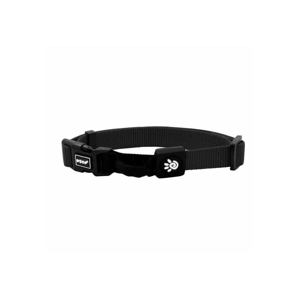 Doco The Quiet Nylon Dog Collar, Black Colour, Medium
