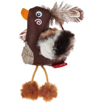 Gigwi Toy Duck Catch And Scratch Eco line With Slivervine Leaves And Leatherette