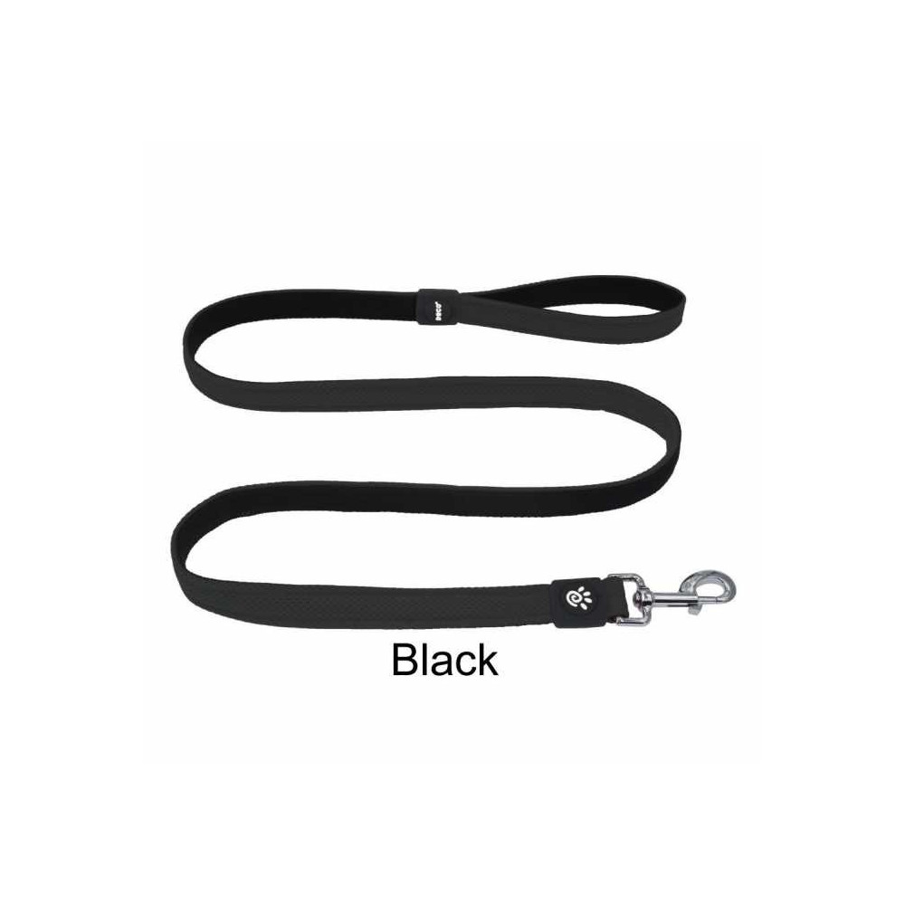Doco Jelly Bean Leash, 6Ft, DCA1160, Black Colour, XS