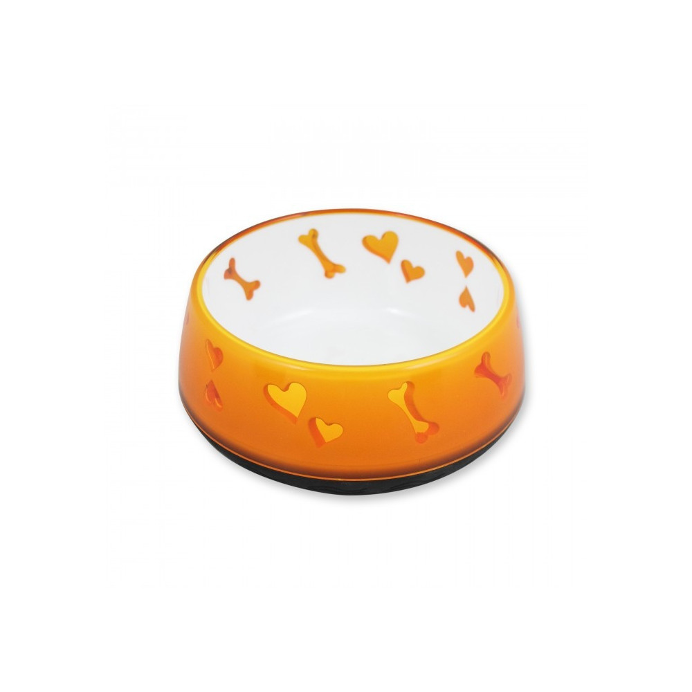All For Paws Love Bowl For Dog, Orange Colour, Large