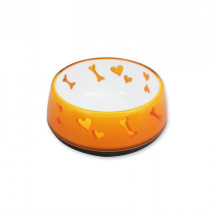 All For Paws Love Bowl For Dog, Orange Colour, Medium