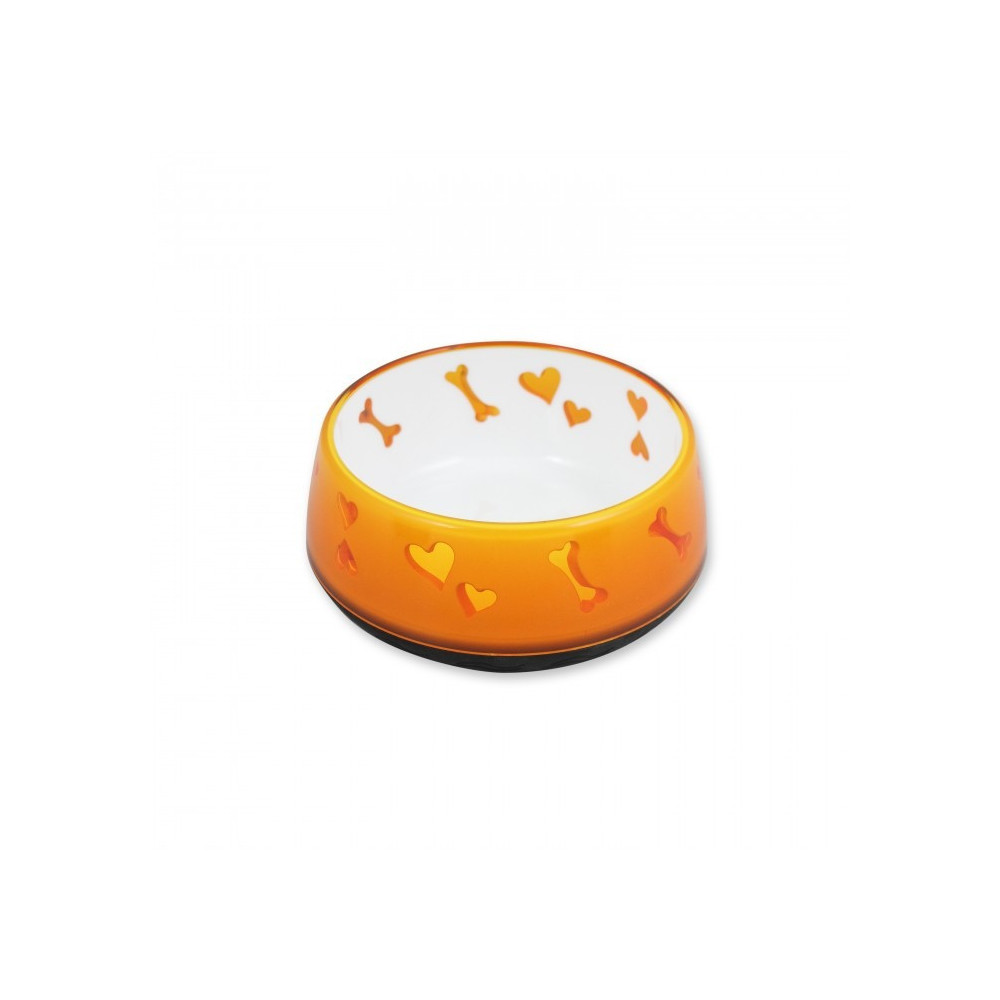 All For Paws Love Bowl For Dog, Orange Colour, Medium