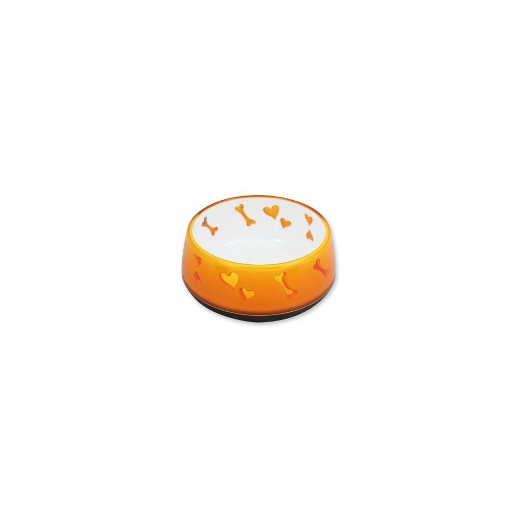 All For Paws Love Bowl For Dog, Orange Colour, Small
