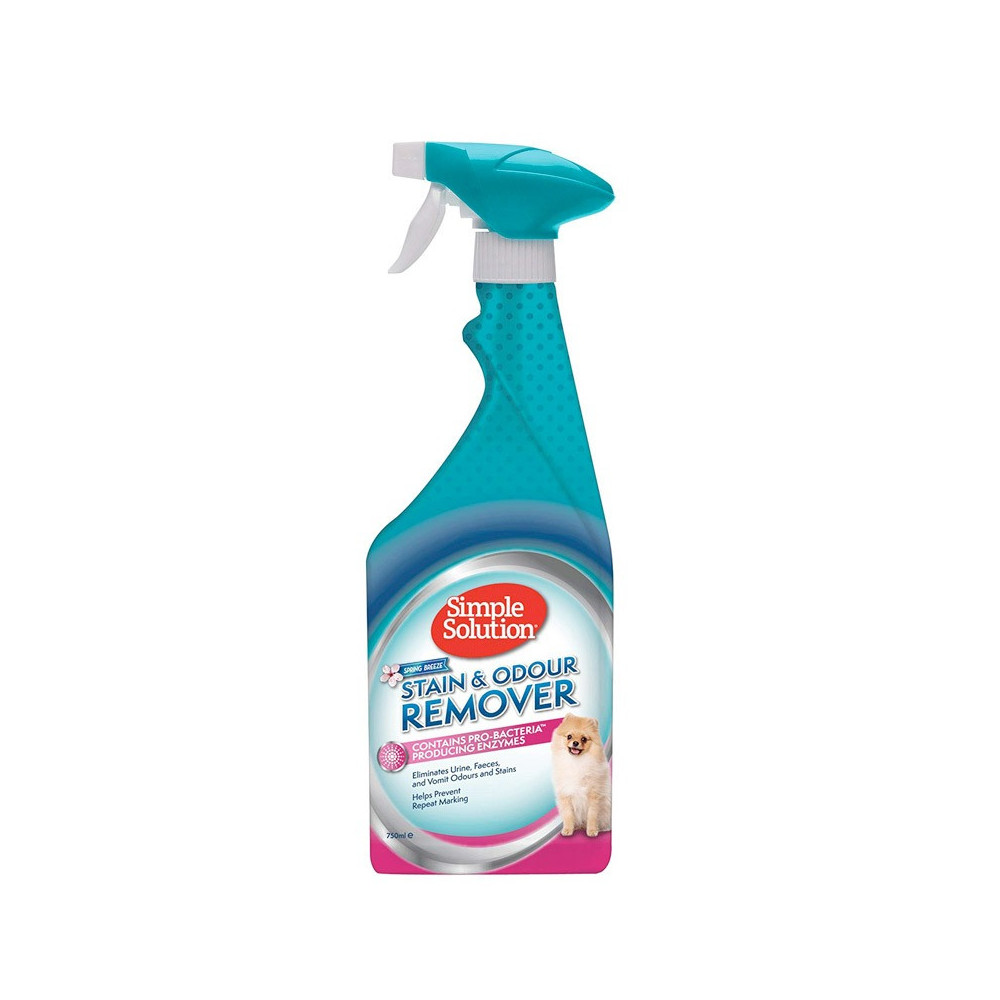 Simple Solution Dog Stain And Odour Remover Spring Breeze, 750 Ml