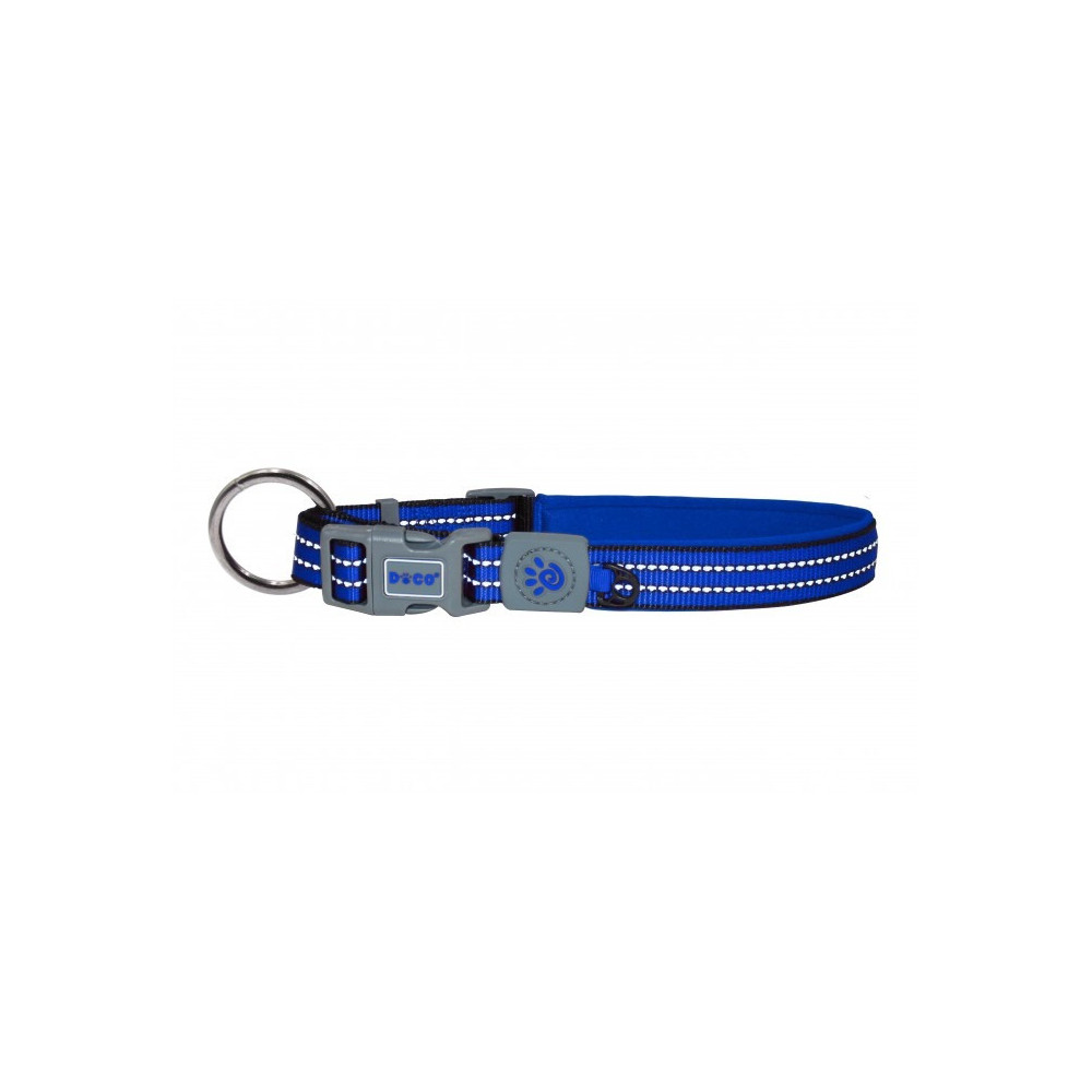Doco Vario O-Ring Reflective Collar, Small, Navy Blue
