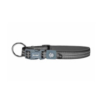 Doco Vario O Ring Collar With Reflective Stitching, Grey, Large