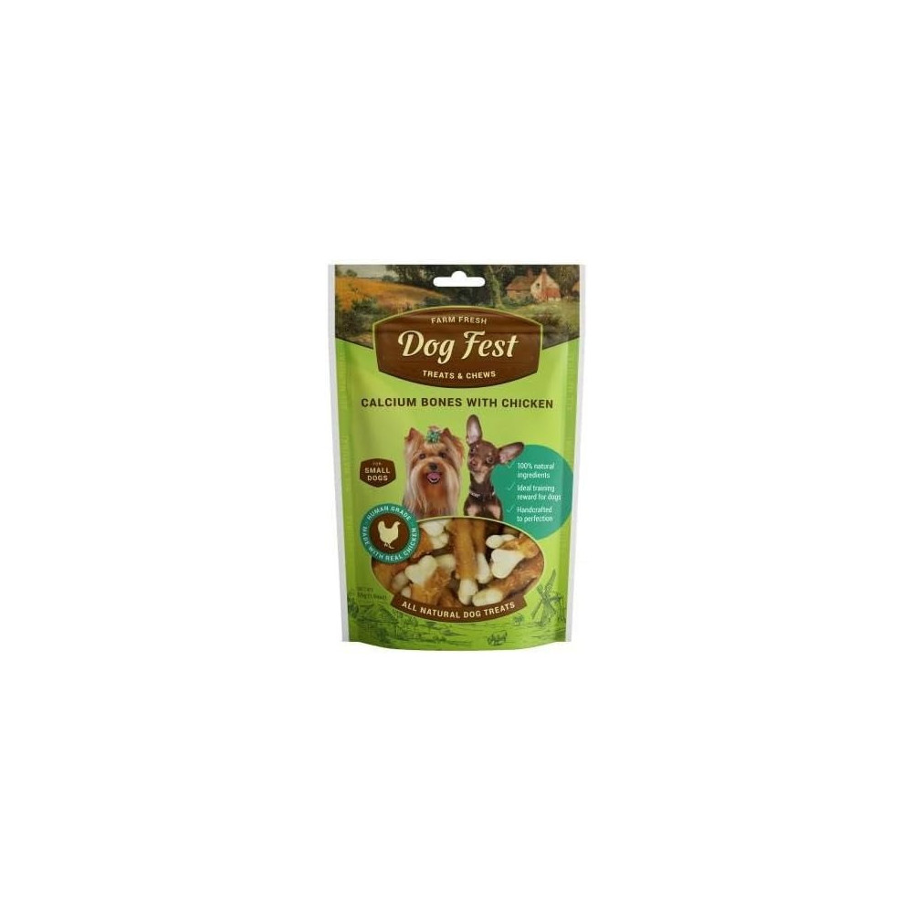 Dog Fest Calcium Bones With Chicken For Mini-Dogs, 55G