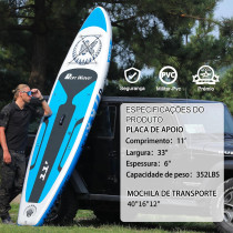 Runwave Inflatable Stand Up Paddle Board Non Slip Deck with Premium SUP Accessories Wide Stance Bottom Fins for Surfing Control Youth Adults Beginner