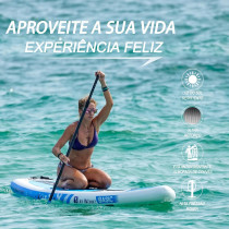 Runwave Inflatable Stand Up Paddle Board Non Slip Deck with Premium SUP Accessories Wide Stance Bottom Fins for Surfing Control Youth Adults Beginner