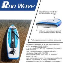 Runwave Inflatable Stand Up Paddle Board Non Slip Deck with Premium SUP Accessories Wide Stance Bottom Fins for Surfing Control Youth Adults Beginner