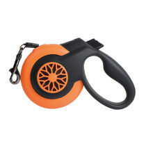 M-Pets Autobrake Retractable Leash For Dog, Medium, Black/Orange